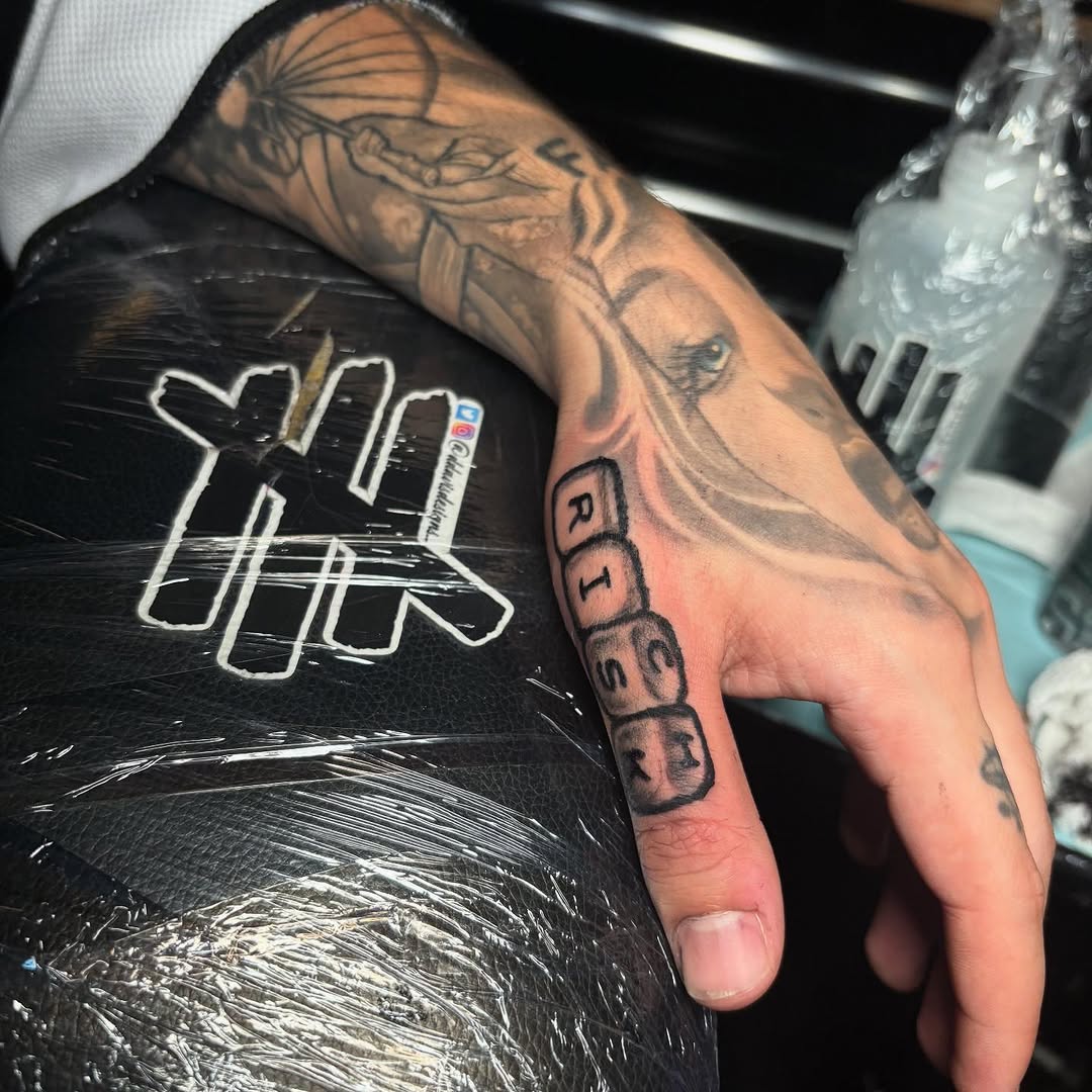 Tattoo by @tattoosxd__ — lettering_script, black_and_grey