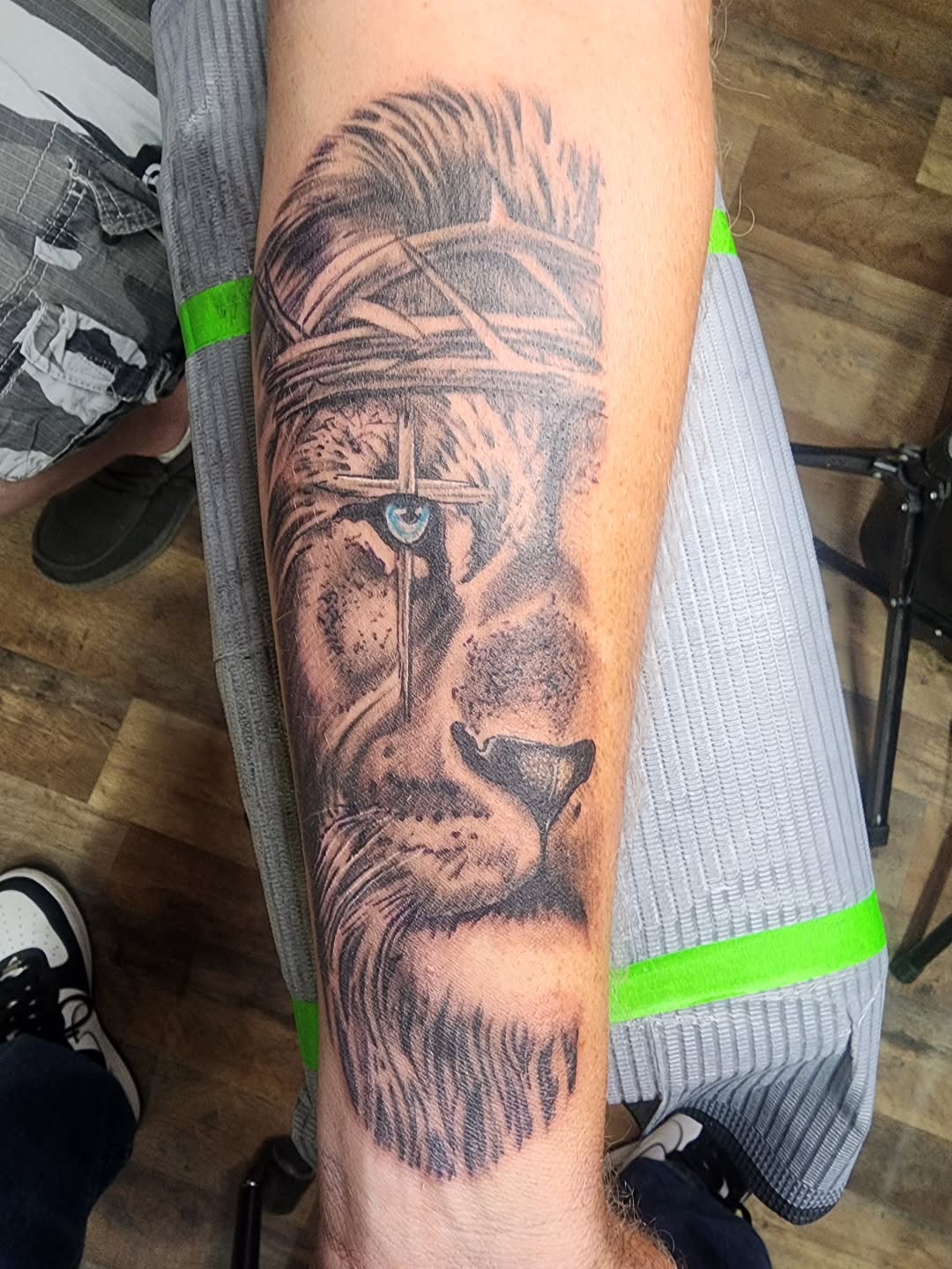 Tattoo by @conwaythetattooer — realism, black_and_grey