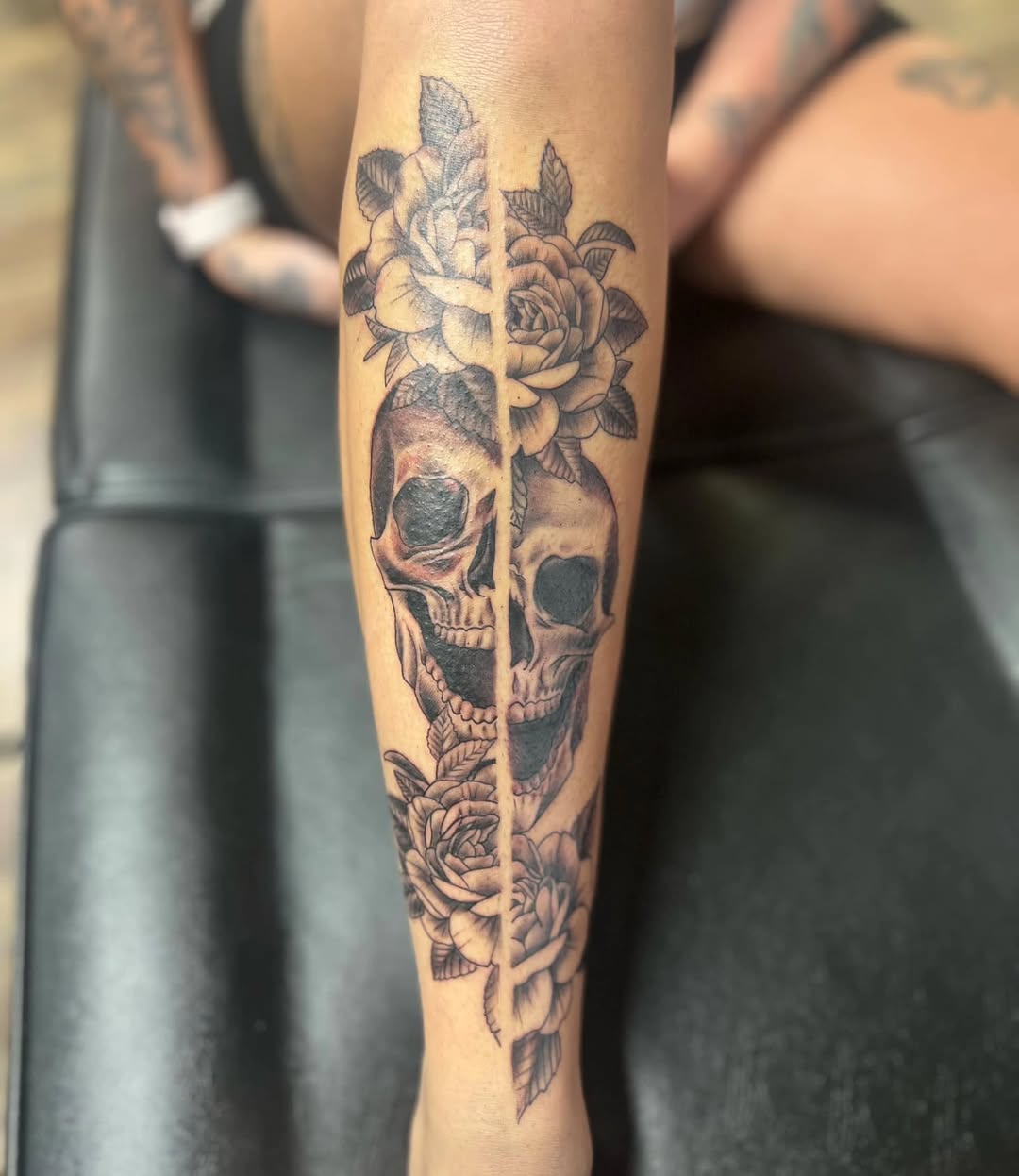 Tattoo by @conwaythetattooer — black_and_grey, realism