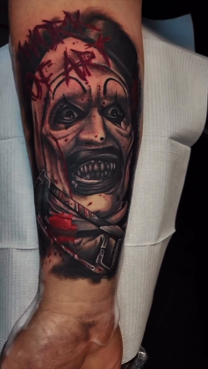 Tattoo by @cwilly.tats42 — dark_realism, black_and_grey