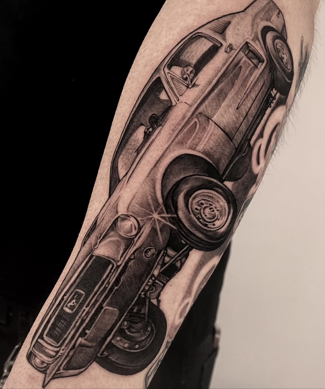 Tattoo by @august_tattooer โ realism, black_and_grey