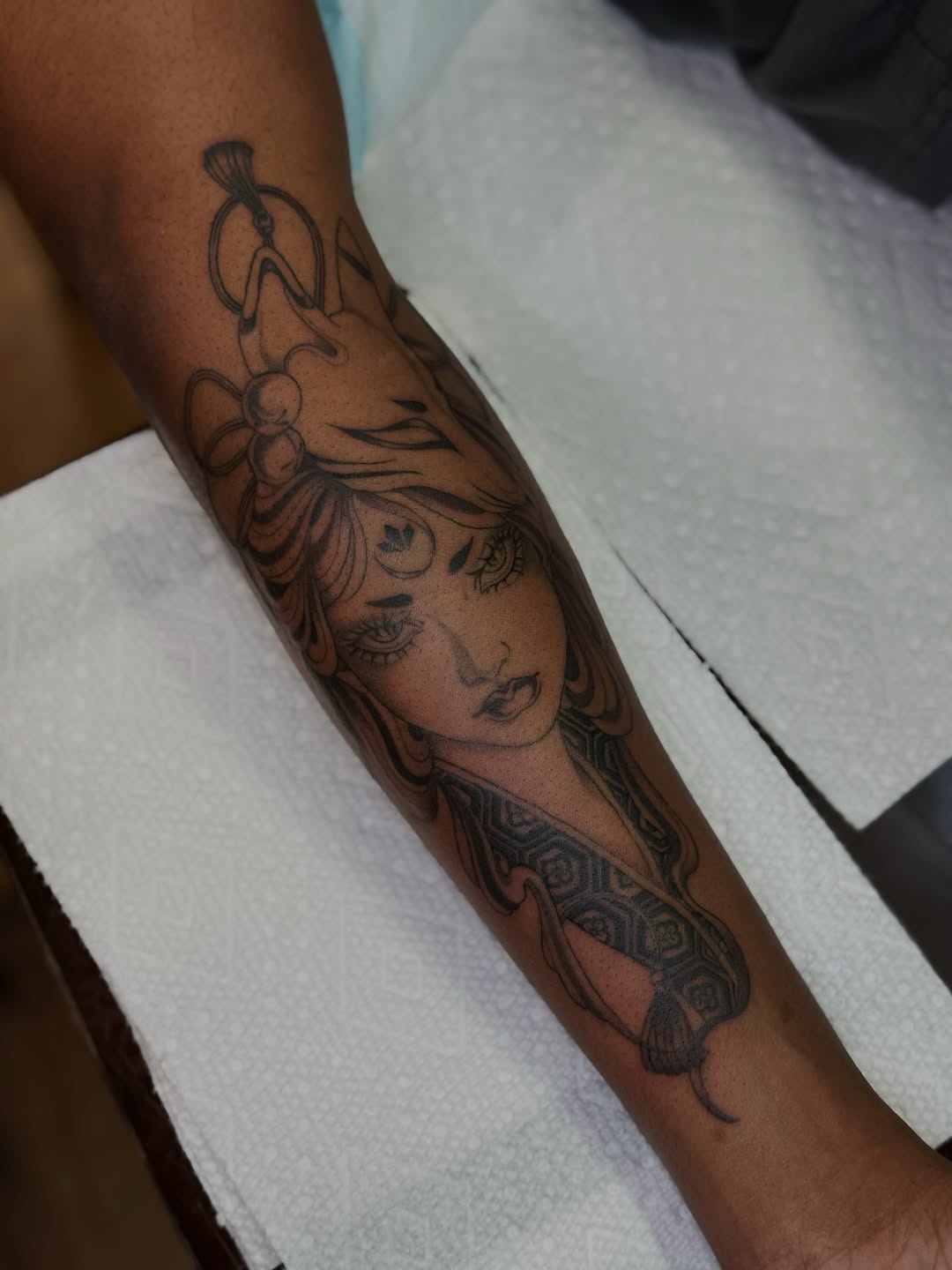 Tattoo by @niemo_tattoo — black_and_grey