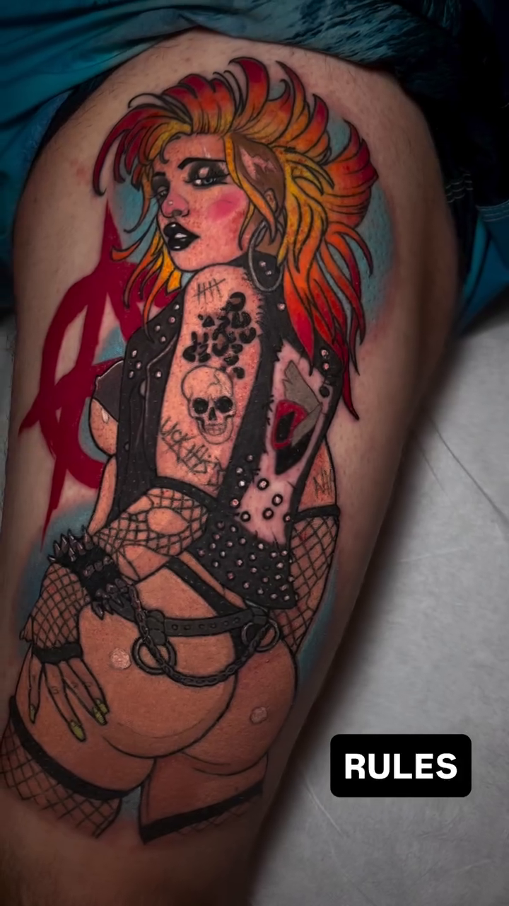 Tattoo by @jessewilliamstattoo — neo_traditional, trash_polka