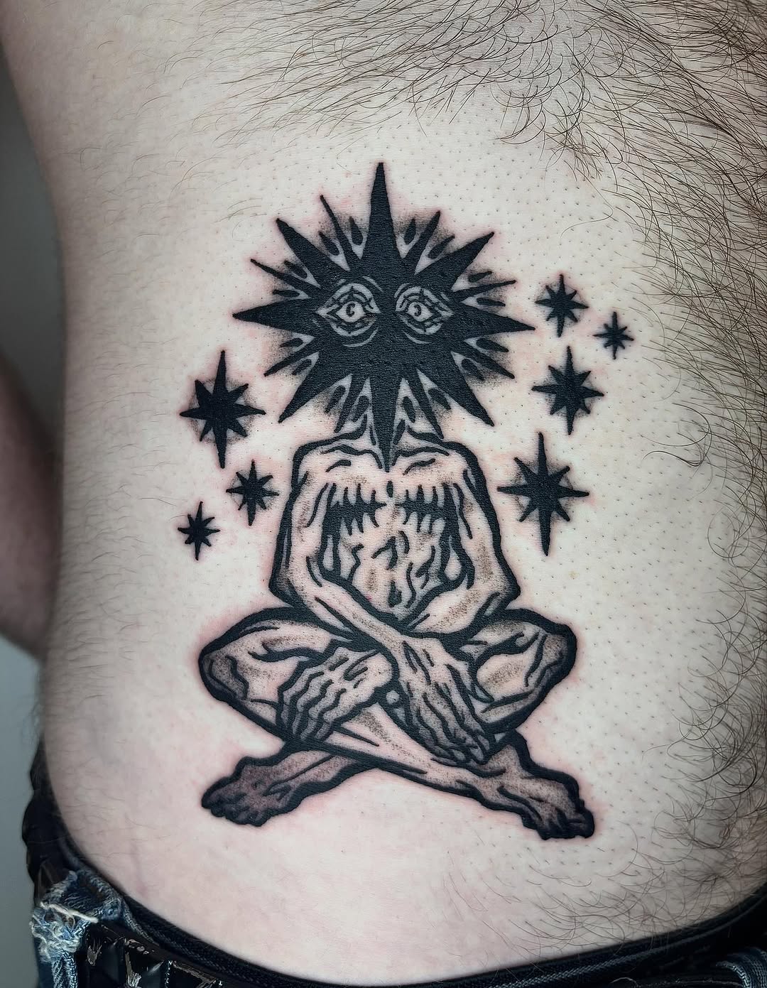 Tattoo by @grattooland — blackwork, illustrative