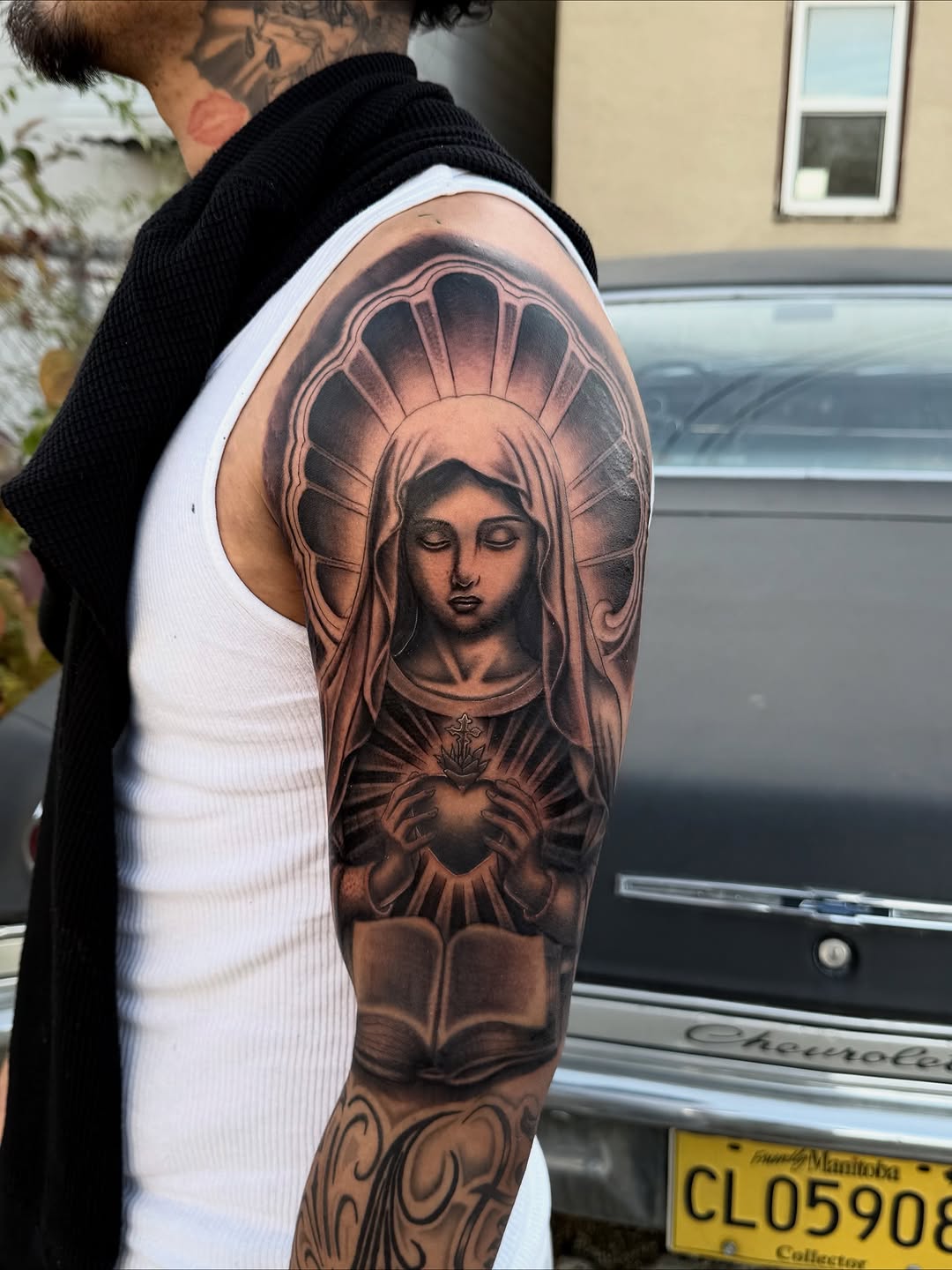 Tattoo by @inkofmine_byleo — black_and_grey, realism