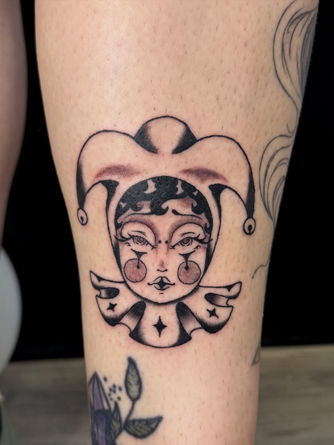 Tattoo by @gothcat.ink β neo_traditional, black_and_grey