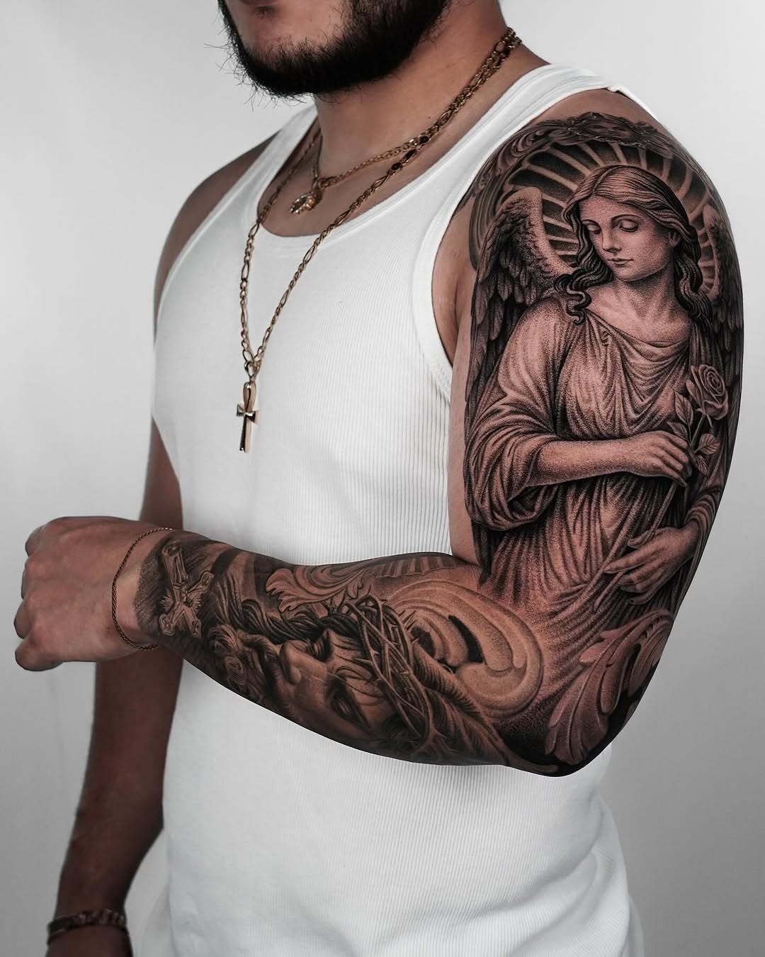 Tattoo by @henry_tatts — realism, black_and_grey