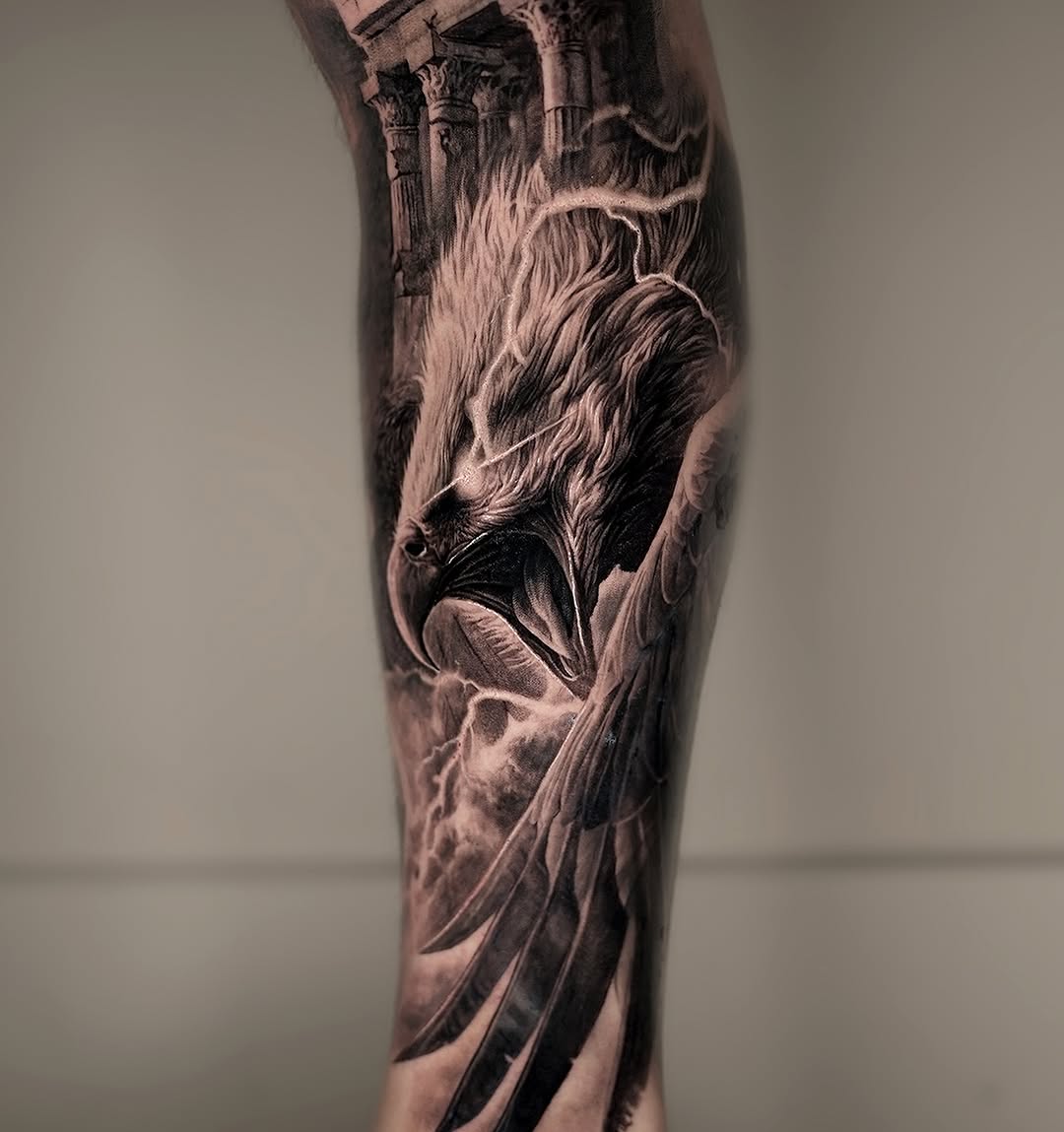 Tattoo by @umzii__tattoo — realism, black_and_grey