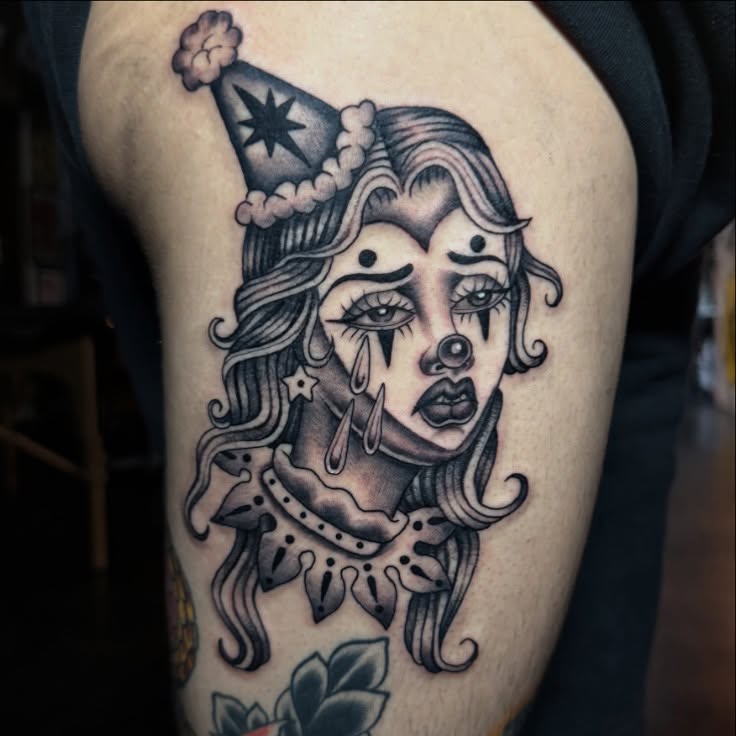 Tattoo by @medea.tattooer — american_traditional, black_and_grey