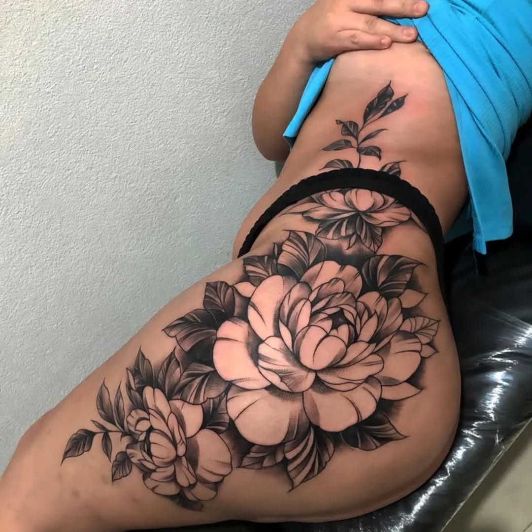 Tattoo by @xander.tatts β black_and_grey, illustrative