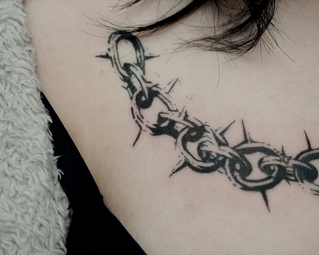 Tattoo by @inkzist — blackwork