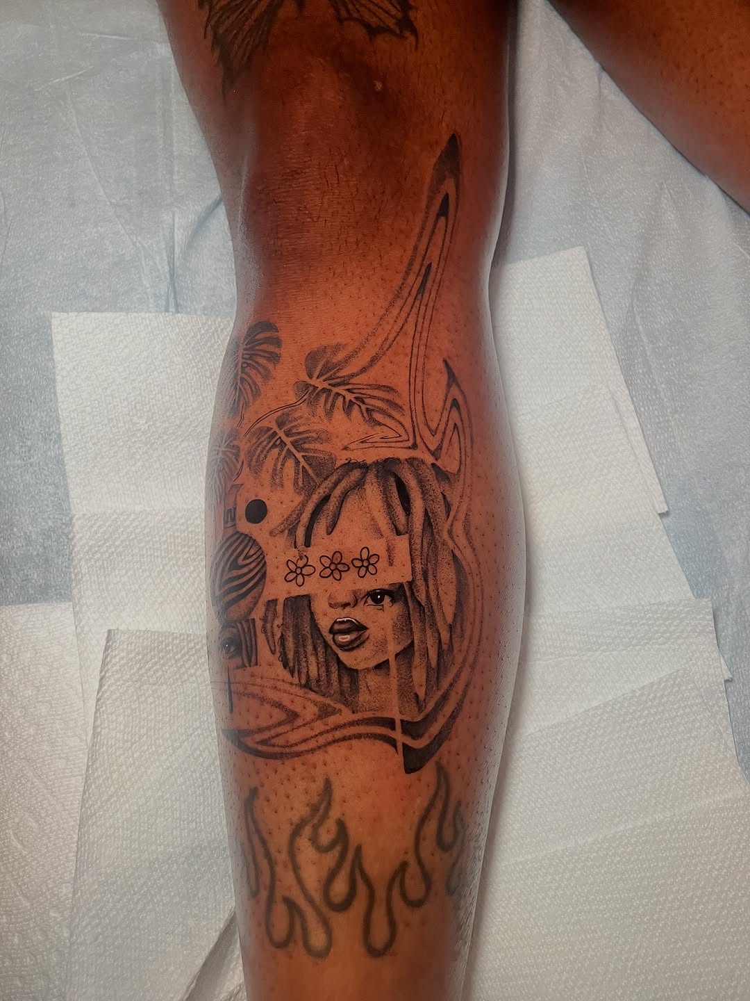 Tattoo by @smokesart — black_and_grey, illustrative