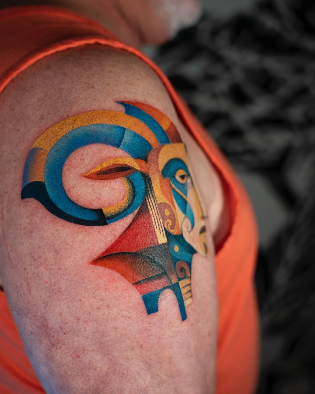 Tattoo by @bl.ink_tattooer — geometric, realism