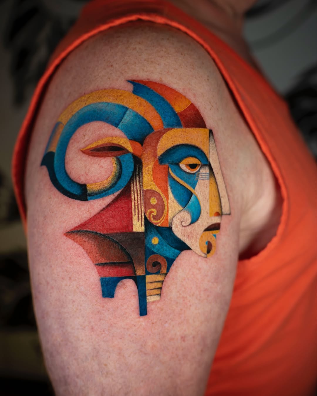 Tattoo by @bl.ink_tattooer — geometric, realism