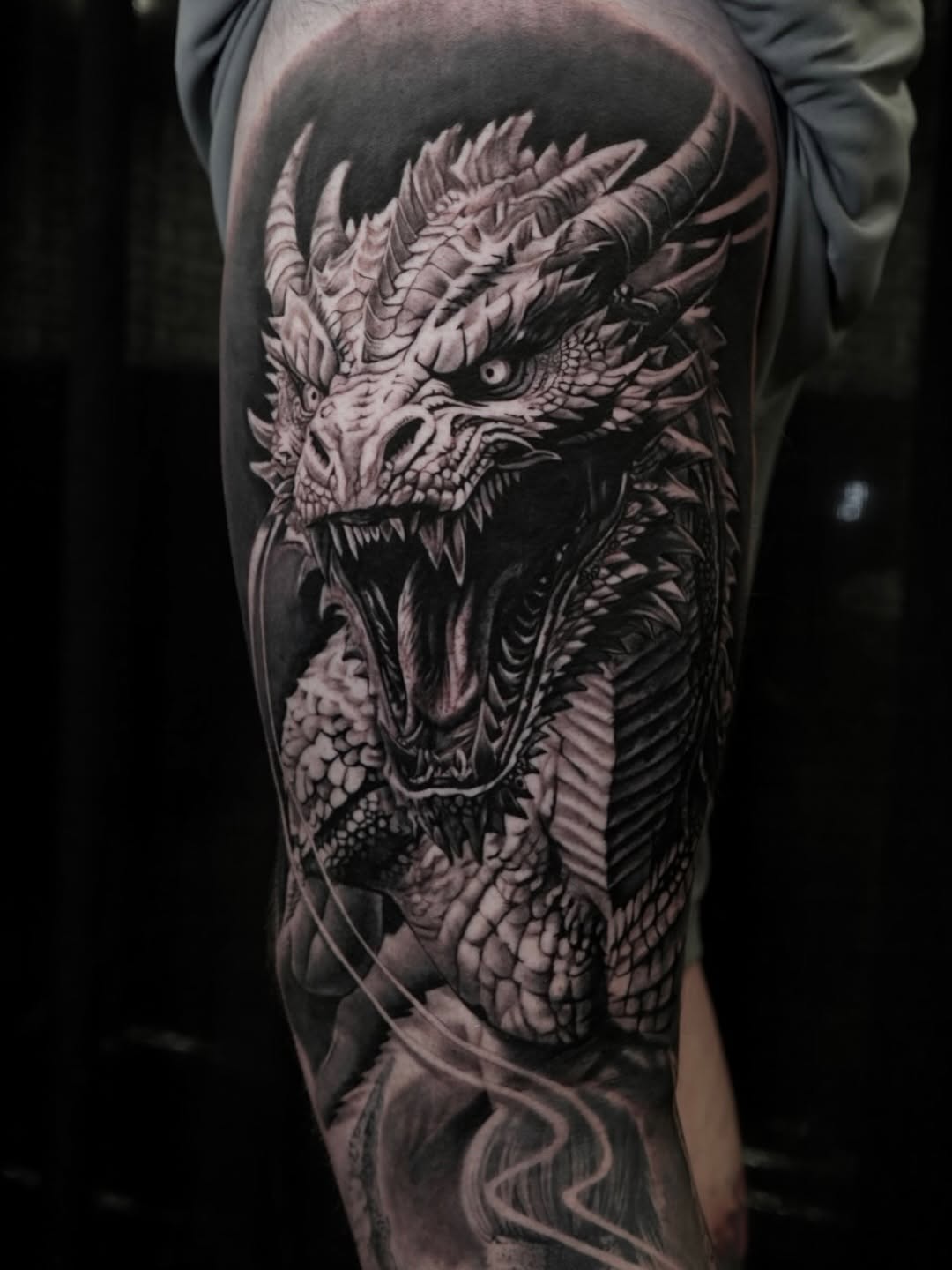 Tattoo by @s0phia_tattoos — realism, black_and_grey