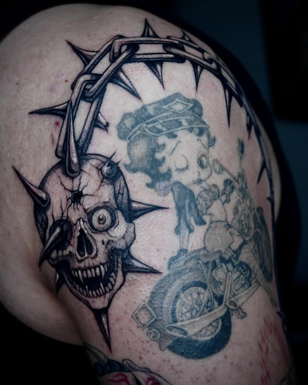 Tattoo by @jaded_youth_ — black_and_grey, realism