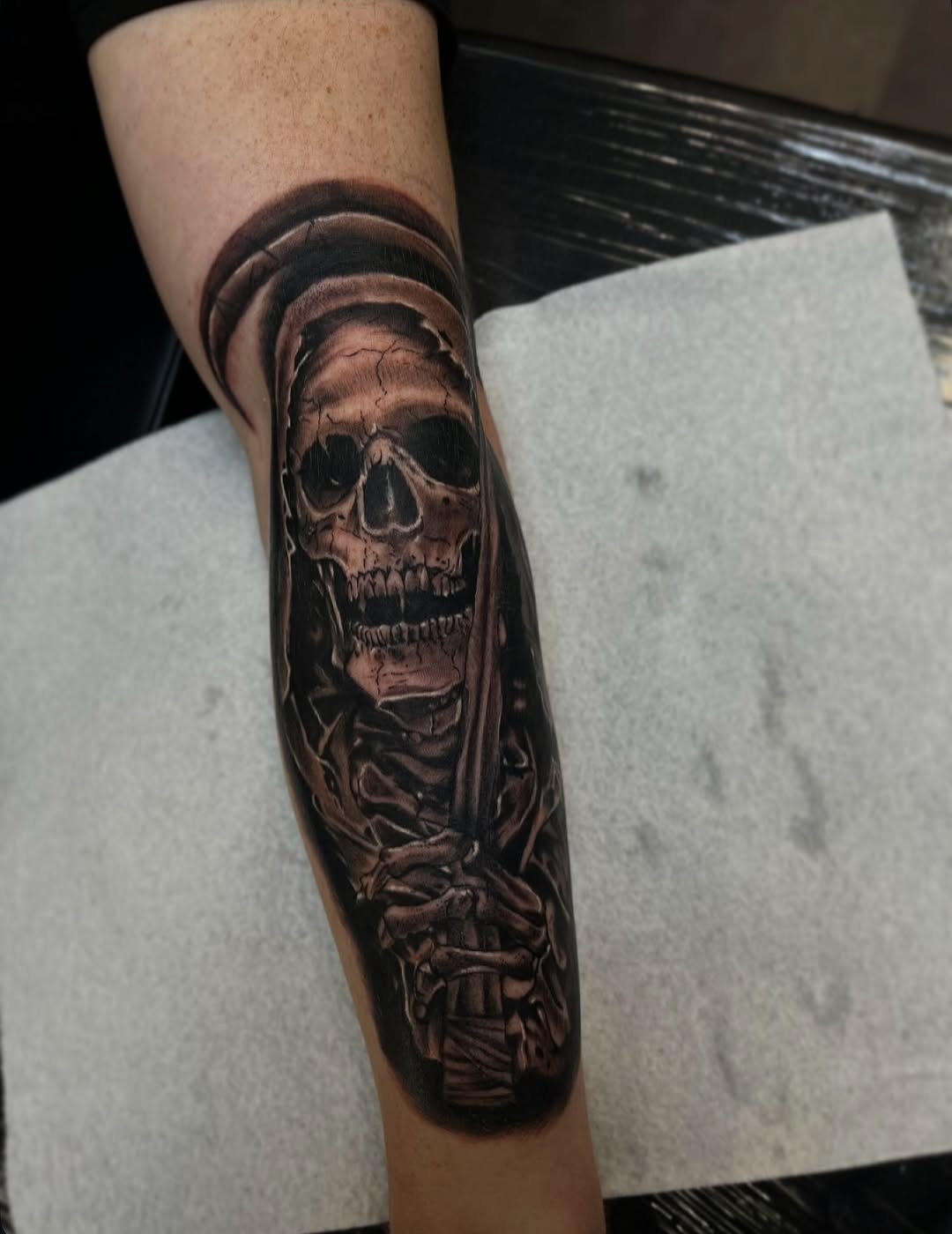 Tattoo by @tattooedbyjake — realism, black_and_grey
