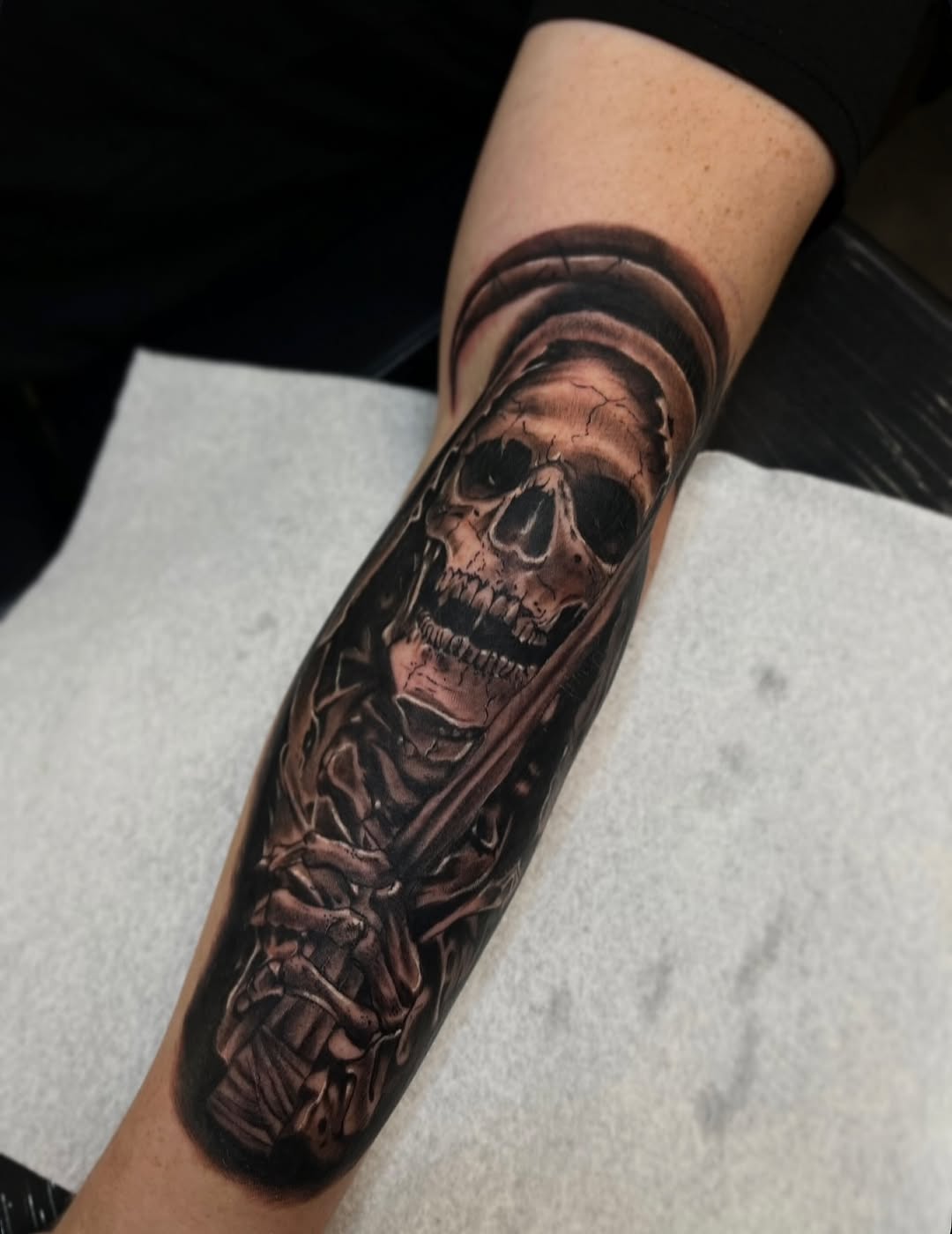 Tattoo by @tattooedbyjake — realism, black_and_grey