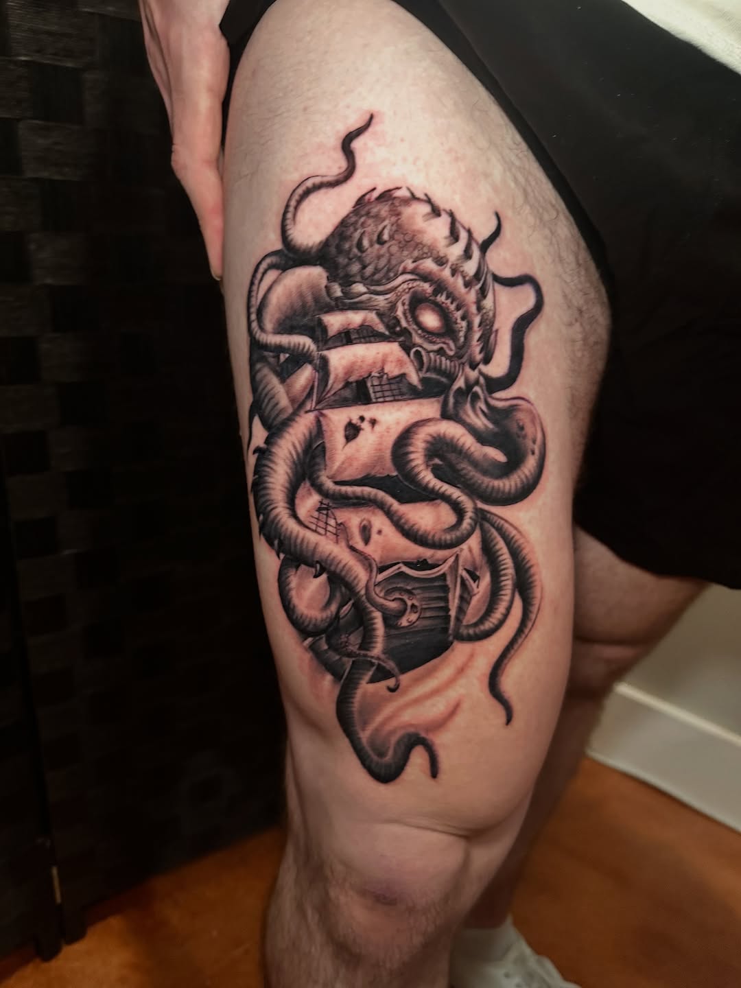 Tattoo by @dougmcgrathtattoos — black_and_grey, realism