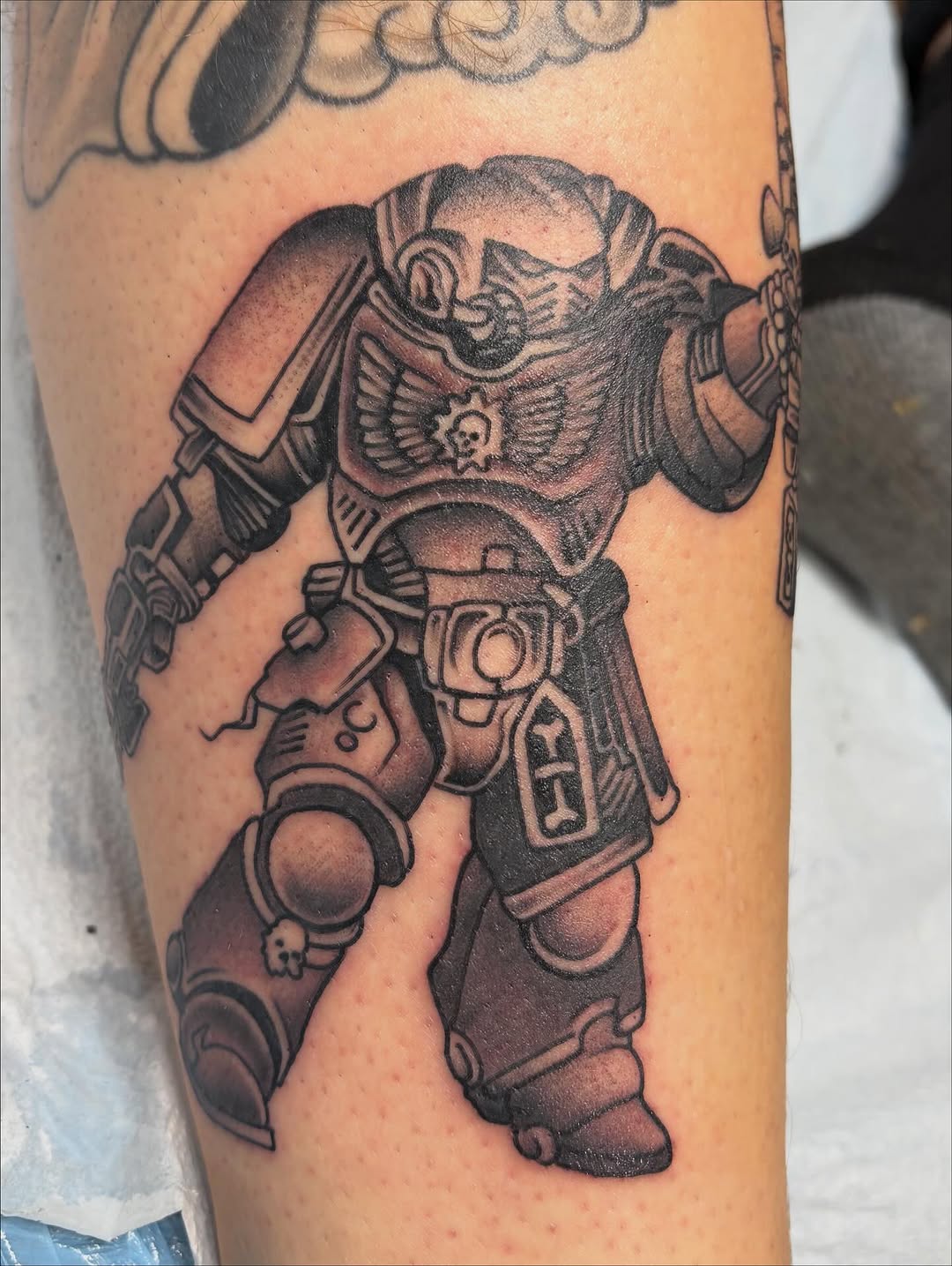 Tattoo by @electric_phantom — black_and_grey, realism