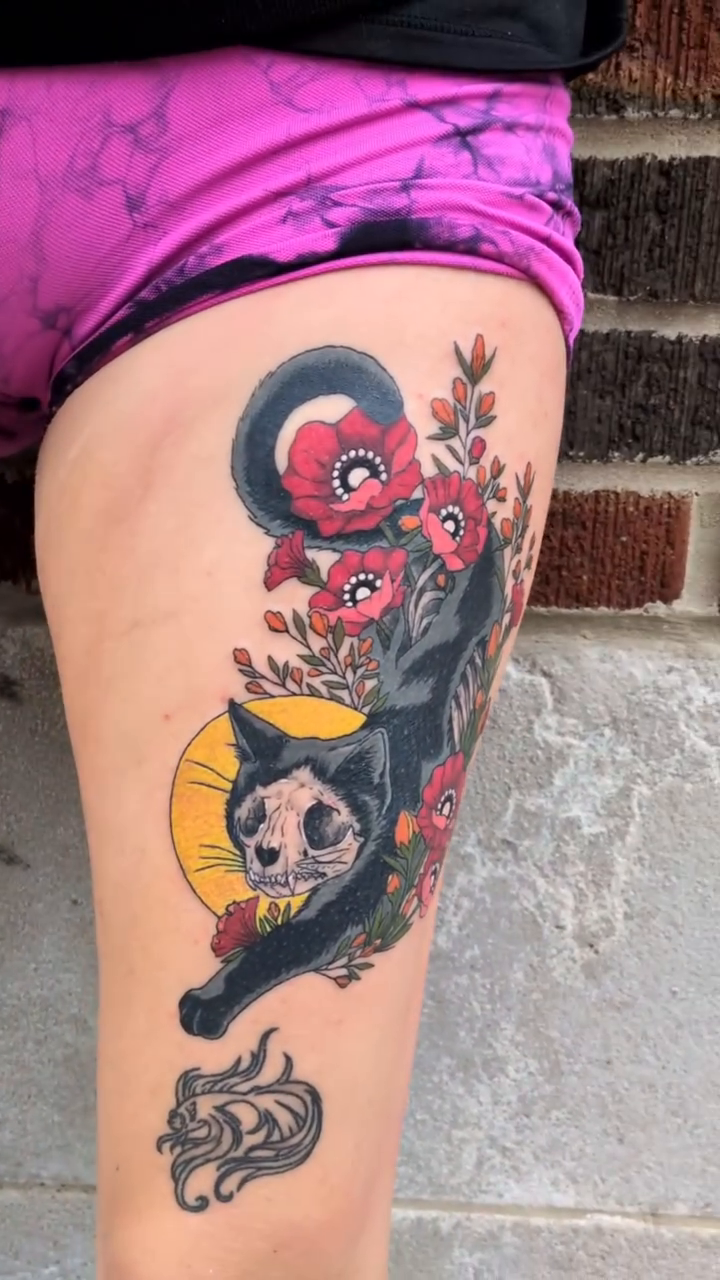 Tattoo by @damondemonink β neo_traditional, dark_realism