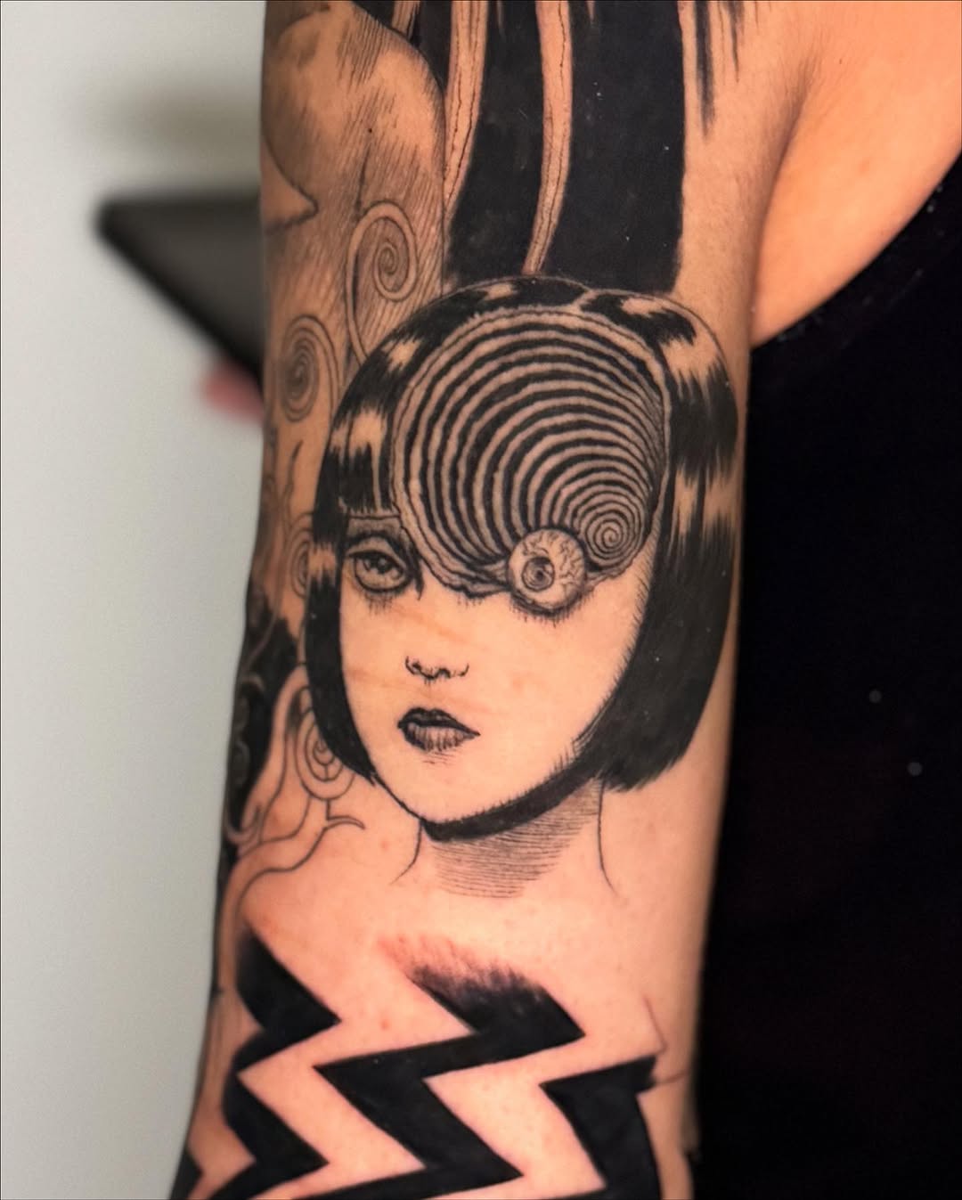 Tattoo by @erinblaney_tattoo β illustrative, blackwork