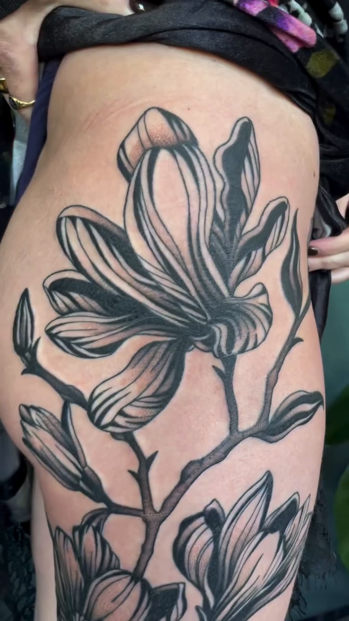 Tattoo by @meganlee.tattoo — black_and_grey, realism