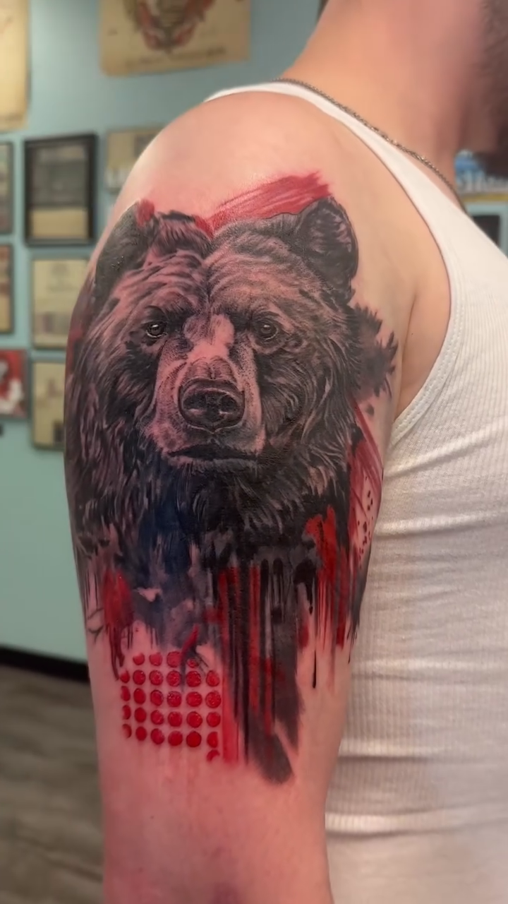 Tattoo by @josh.d.anderson — realism, trash_polka
