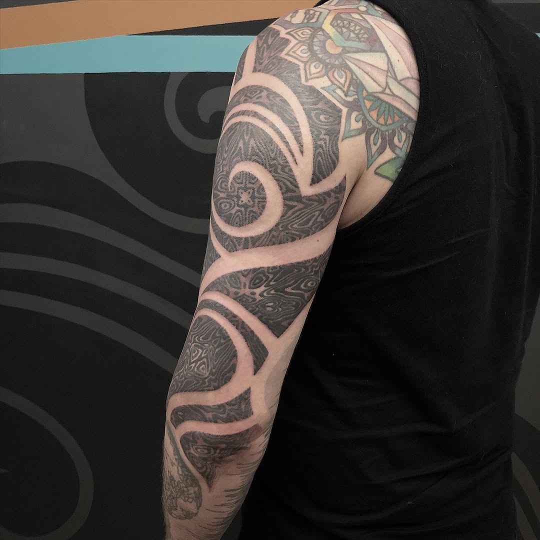Tattoo by @golden.spiral.lola — geometric, ornamental