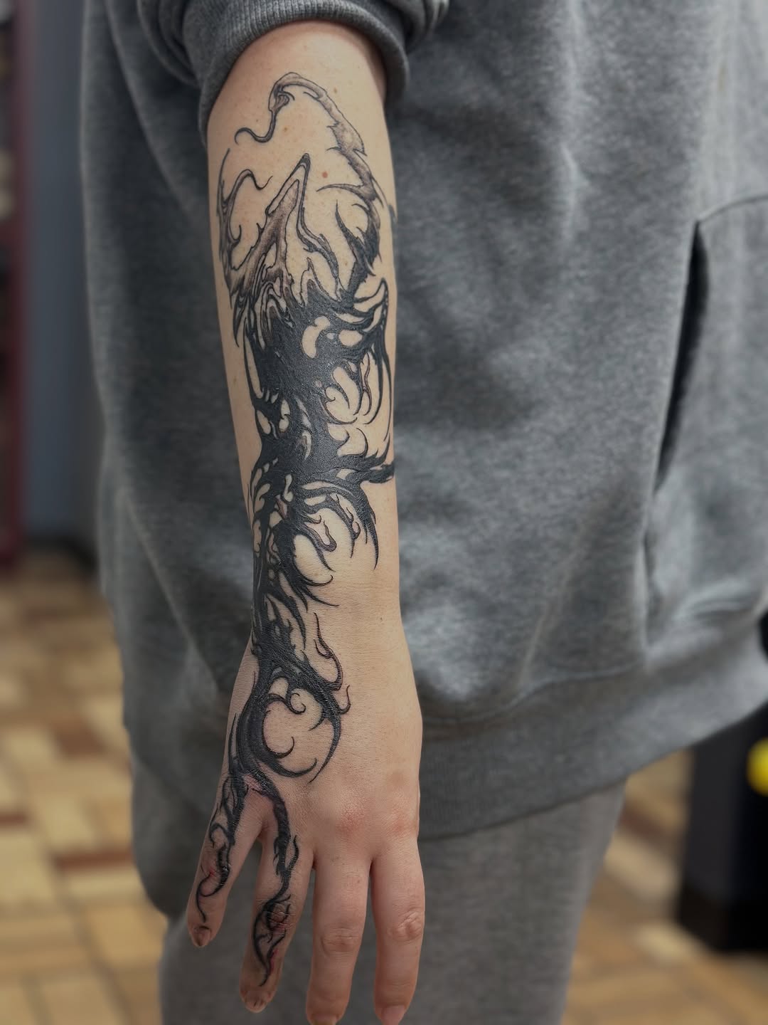 Tattoo by @vannadoestattoos — blackwork