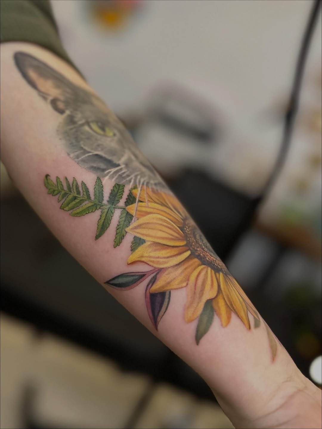 Tattoo by @sunflowergirltat2_ — realism, illustrative