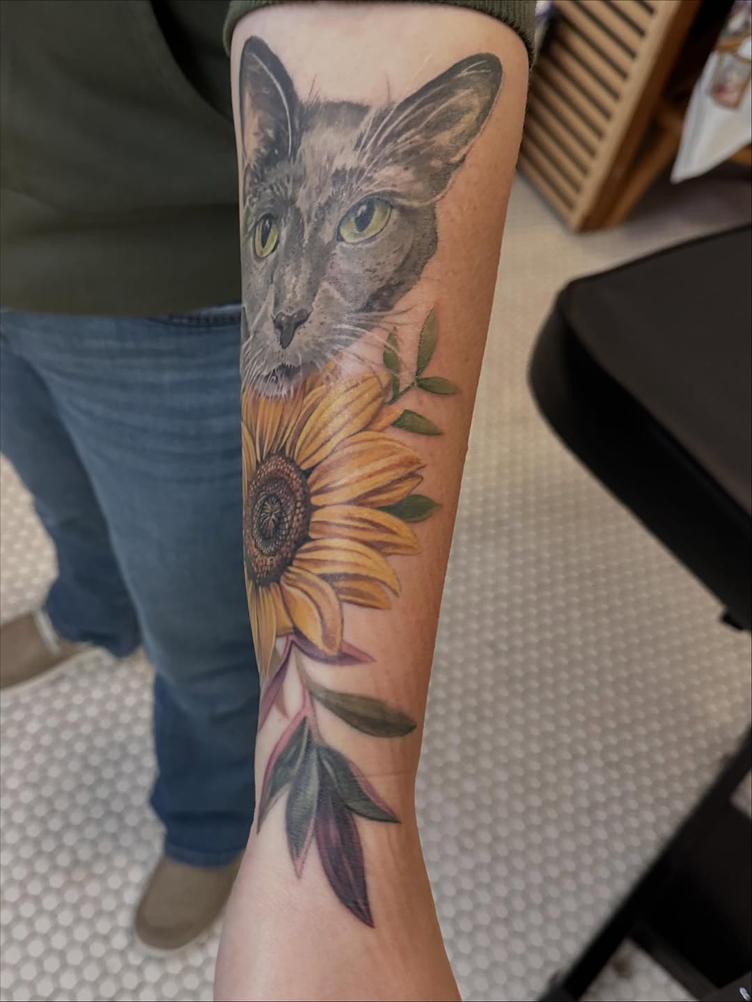Tattoo by @sunflowergirltat2_ — realism, illustrative