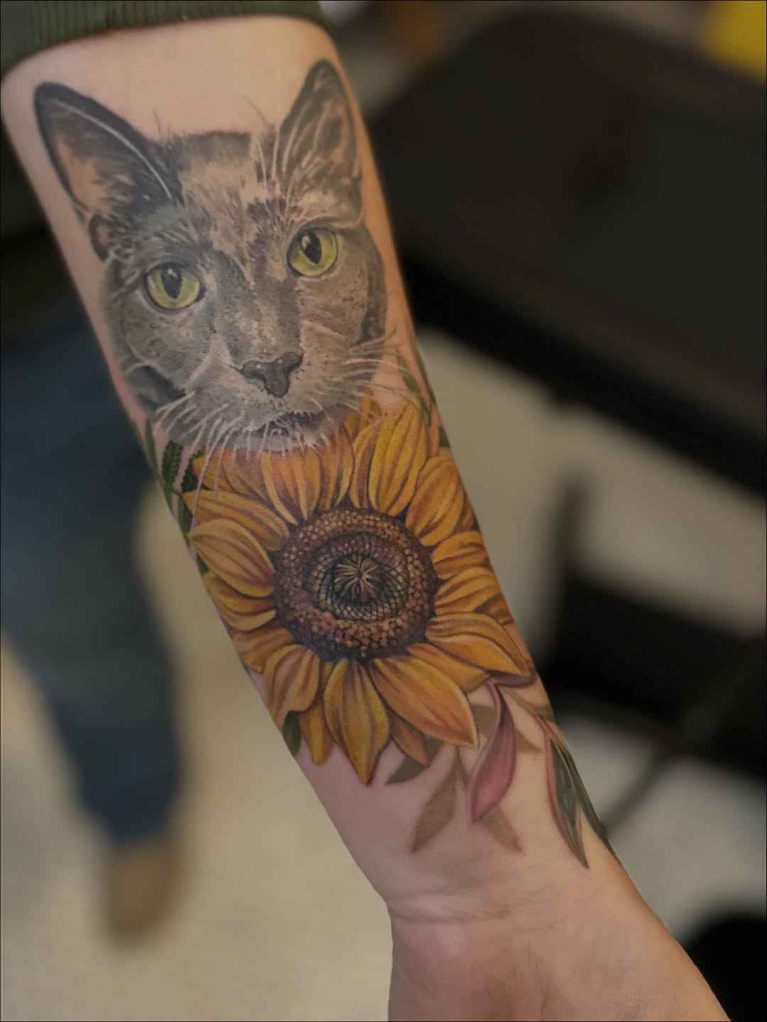 Tattoo by @sunflowergirltat2_ — realism, illustrative