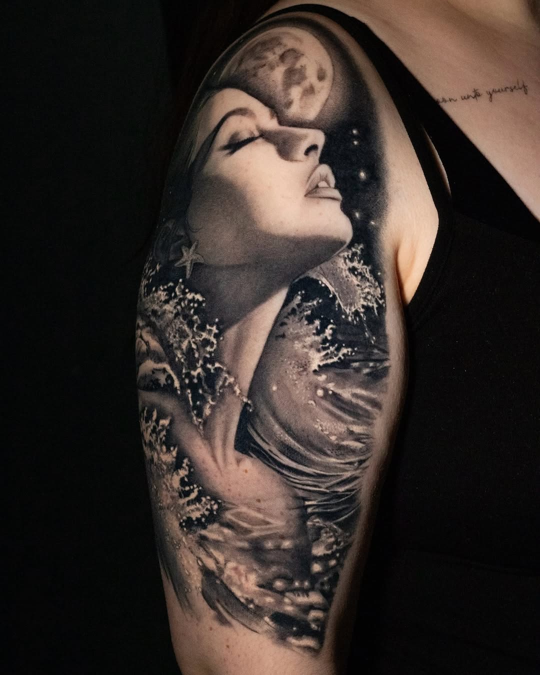 Tattoo by @isabelroseink โ realism, black_and_grey