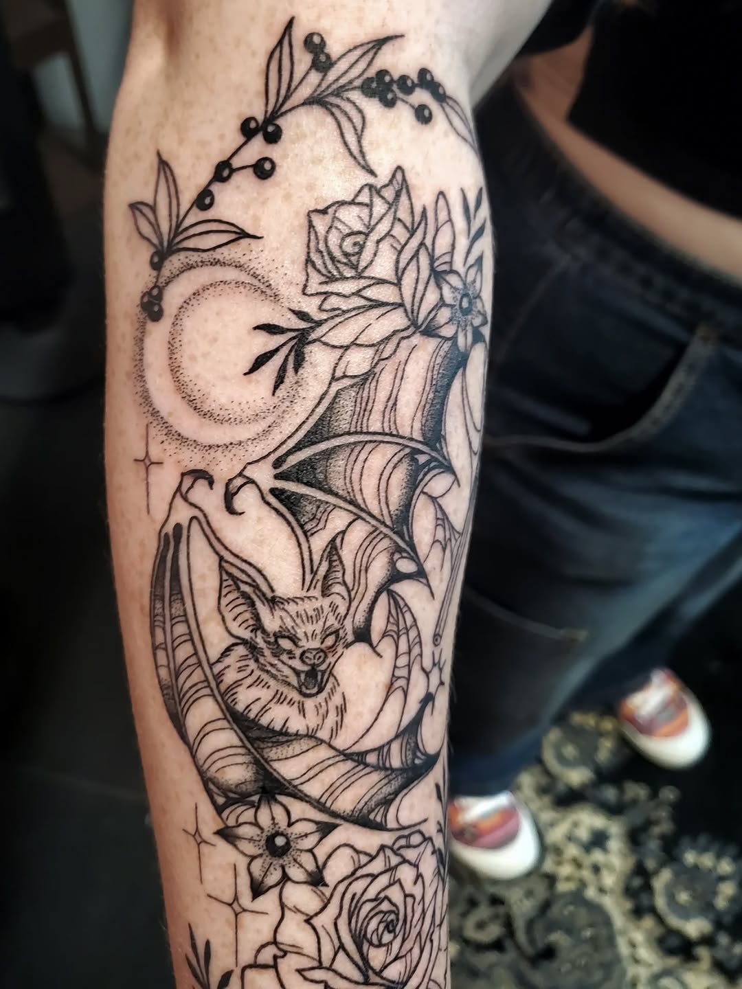 Tattoo by @shaileypasquale — black_and_grey, illustrative