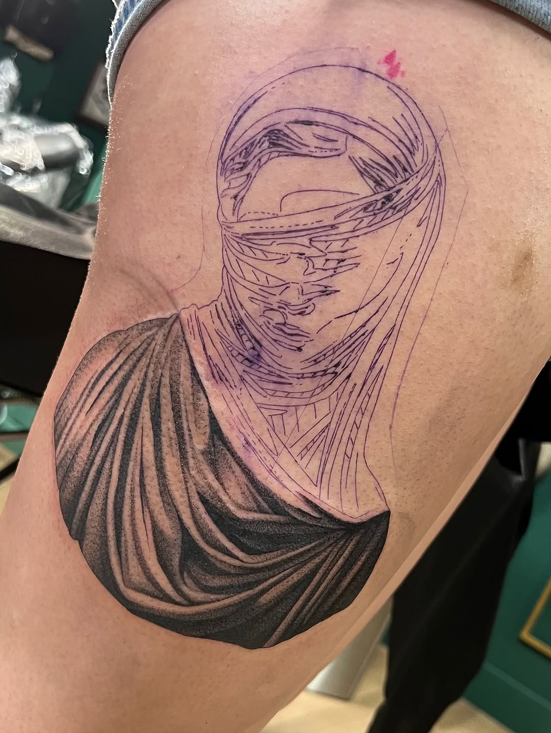 Tattoo by @dannonphantom — black_and_grey, realism