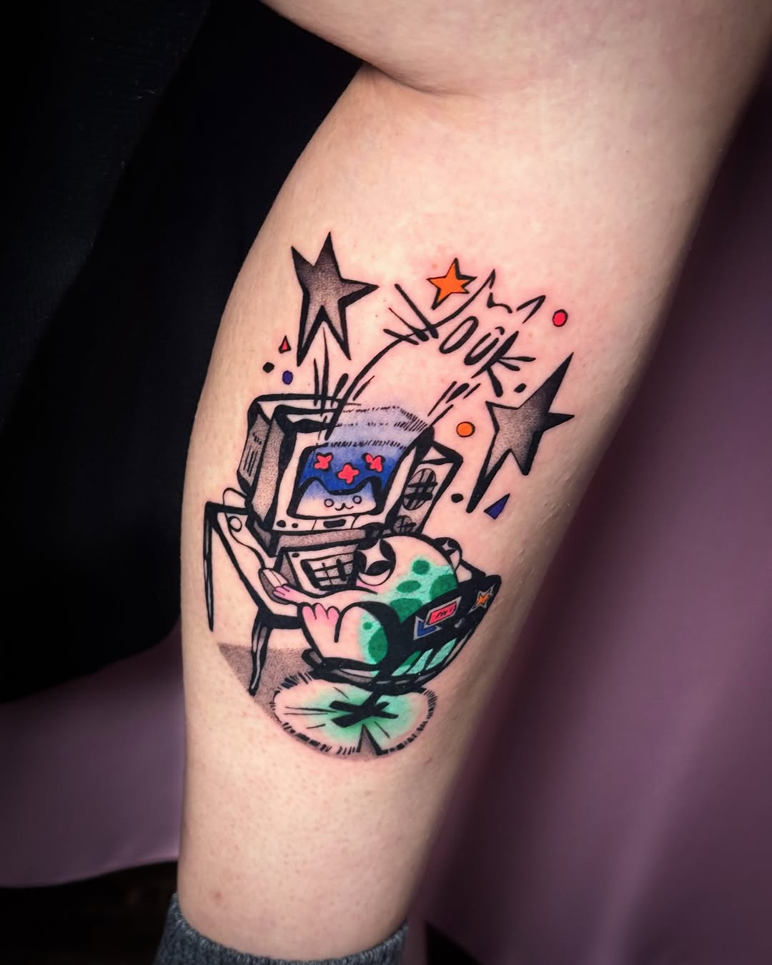 Tattoo by @cleanbean.inks — new_school, illustrative