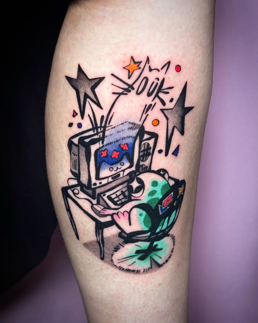 Tattoo by @cleanbean.inks — new_school, illustrative