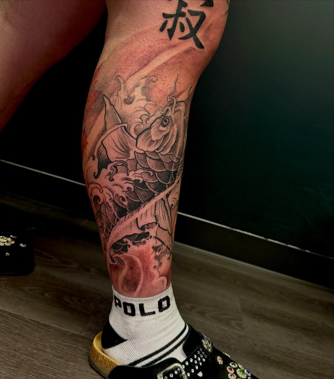 Tattoo by @inkfinery — japanese_irezumi, black_and_grey