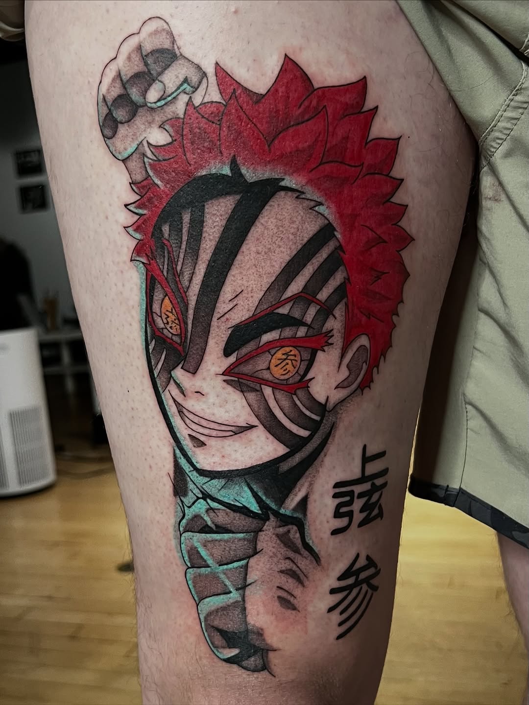 Tattoo by @lovelyinink_ — anime, black_and_grey