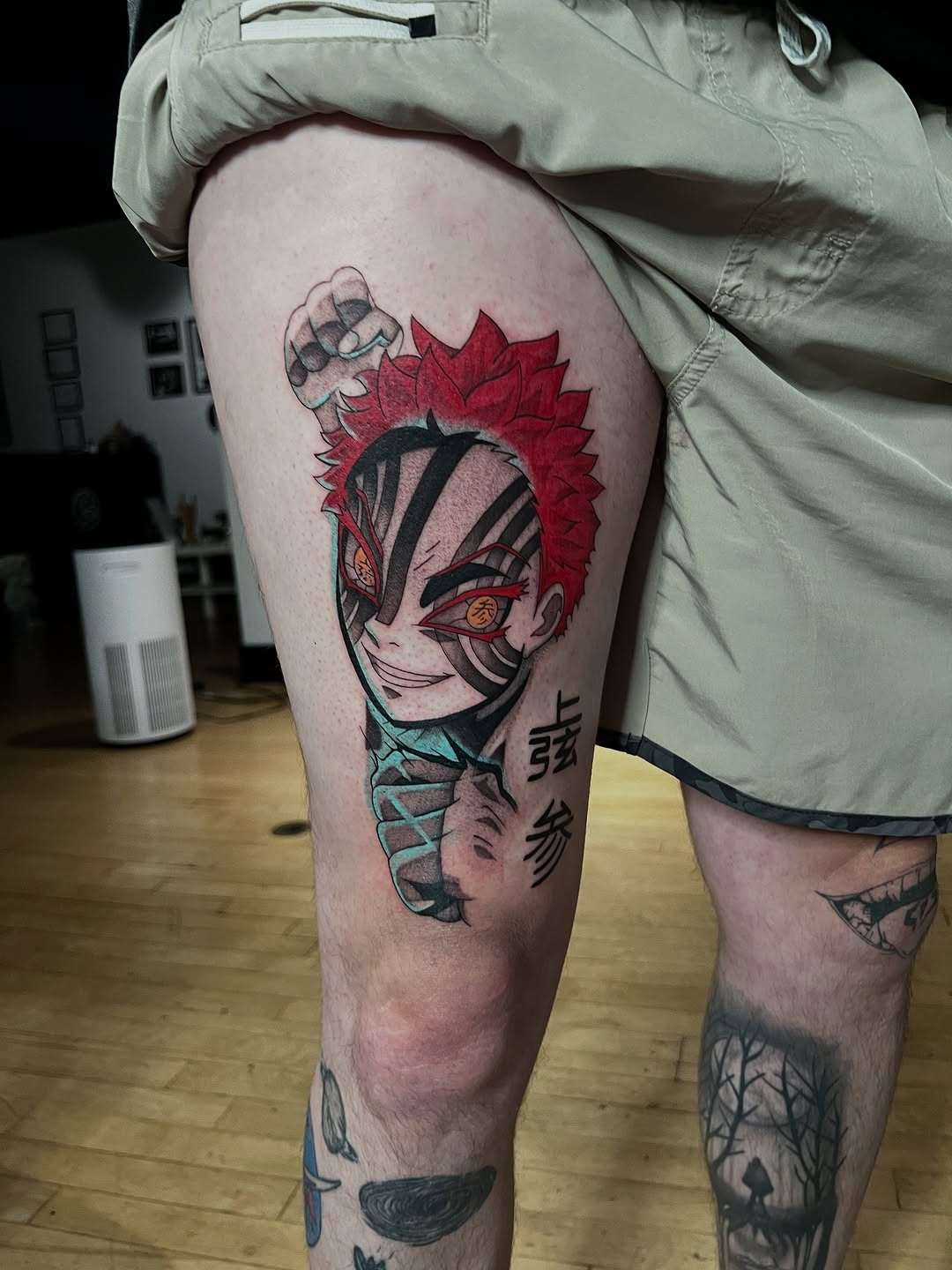 Tattoo by @lovelyinink_ — anime, black_and_grey