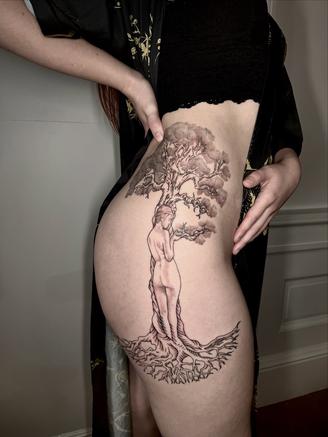 Tattoo by @insaner_art — black_and_grey