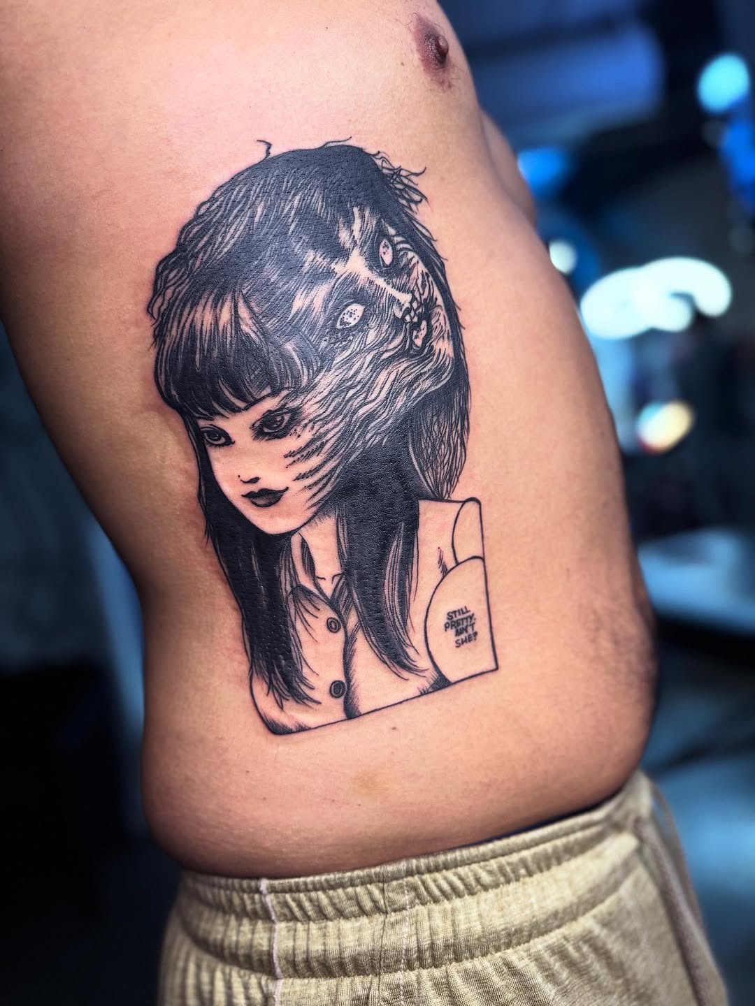 Tattoo by @inkhazmat — blackwork