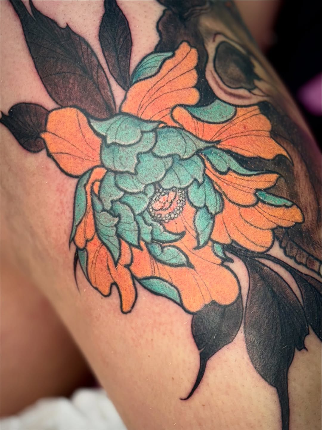 Tattoo by @chalmskinart — japanese_irezumi, neo_traditional