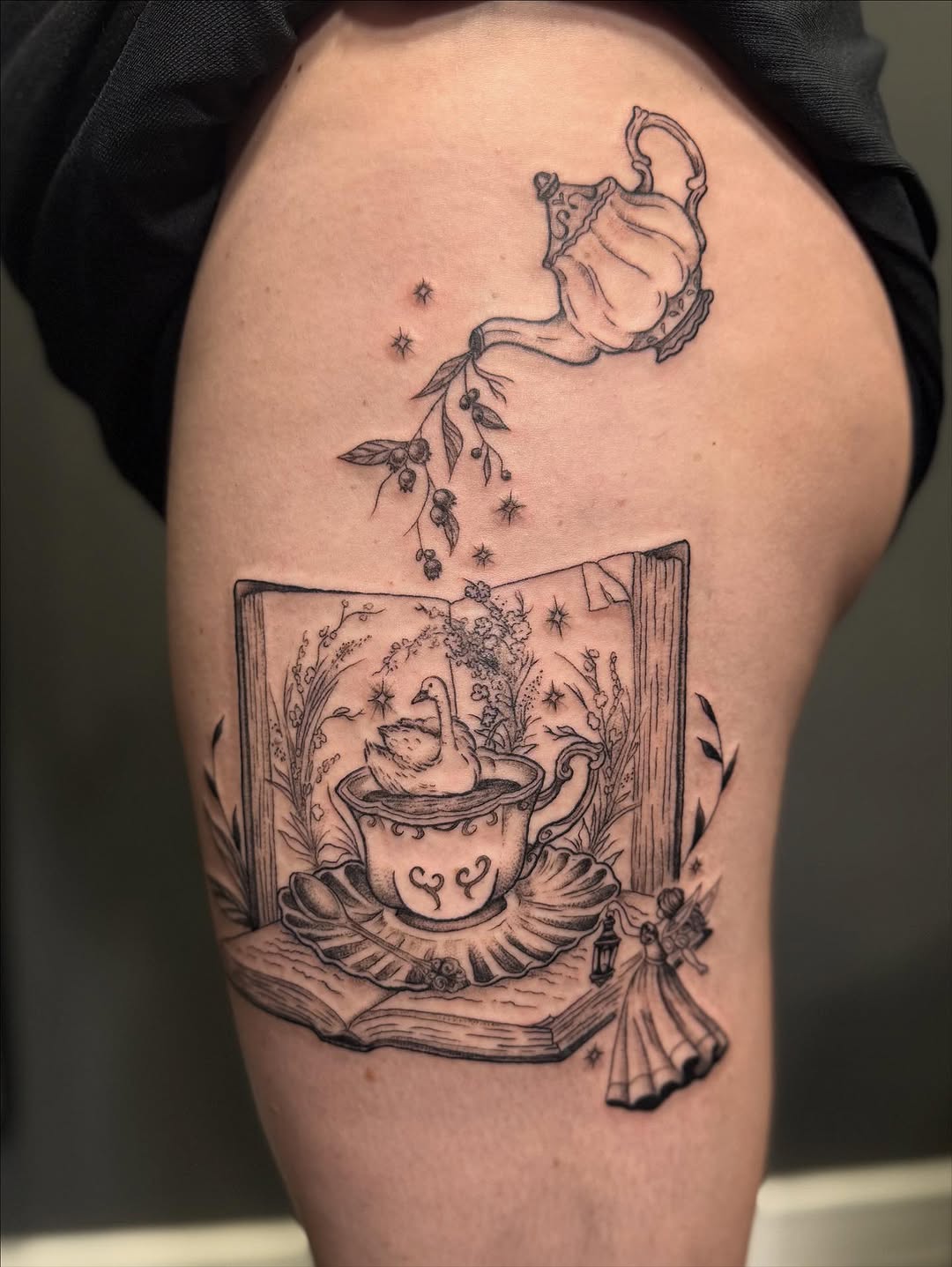Tattoo by @bubblegum_and_bones — black_and_grey