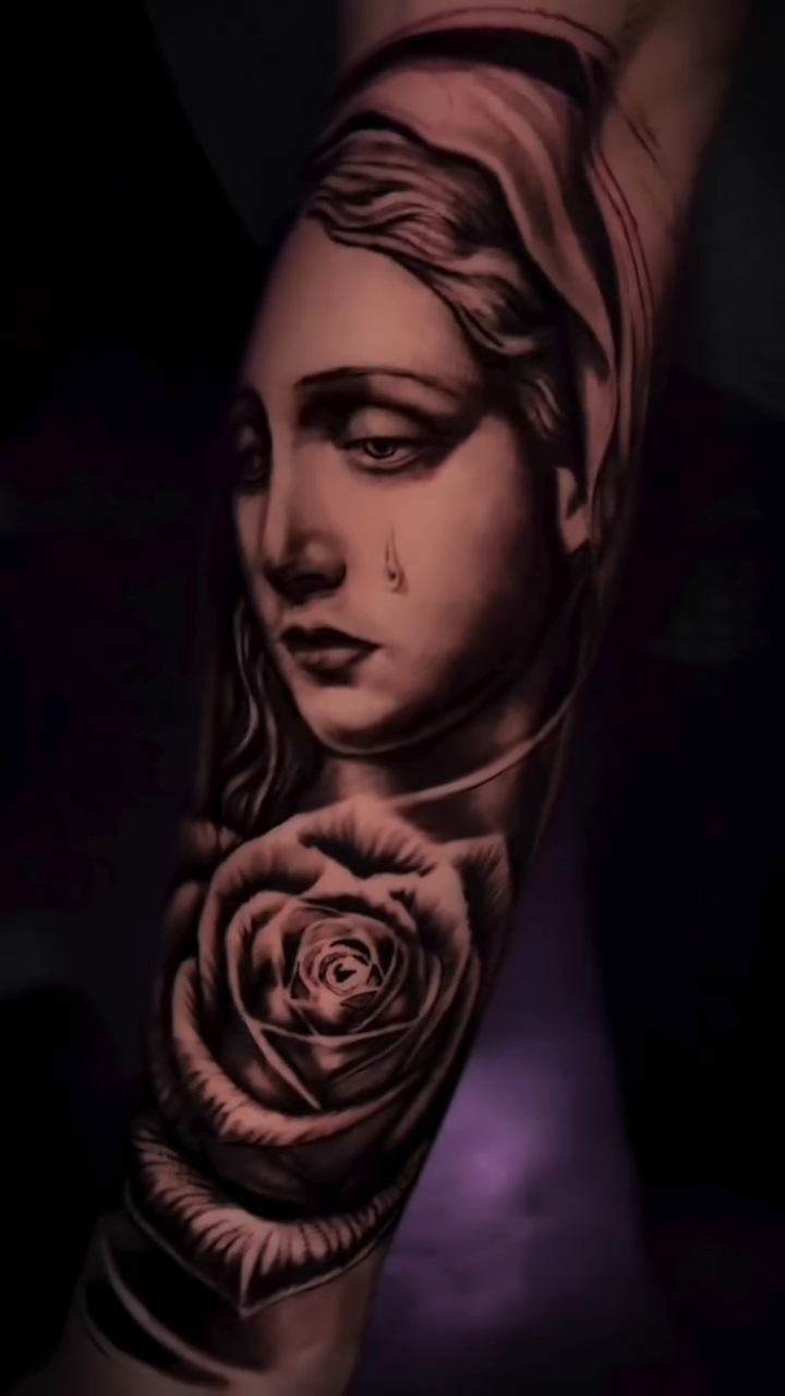 Tattoo by @mannyramirezart — black_and_grey, realism