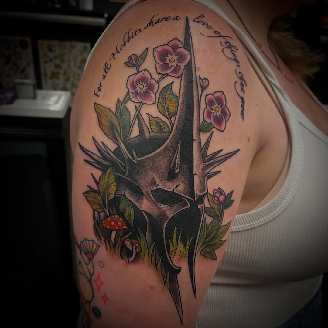 Tattoo by @electric.gator — realism, lettering_script
