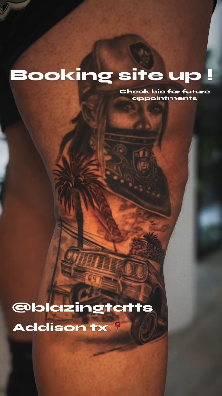 Tattoo by @blazingtatts โ black_and_grey, realism