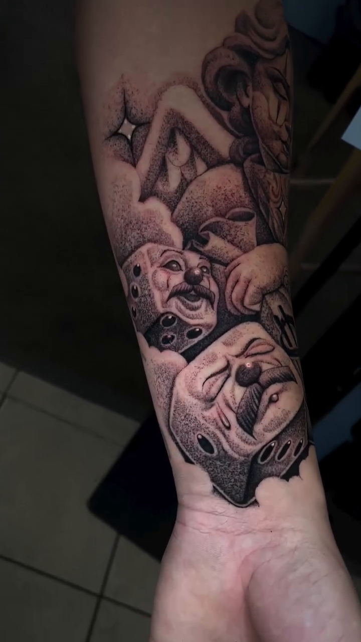 Tattoo by @ta2ese β black_and_grey, illustrative