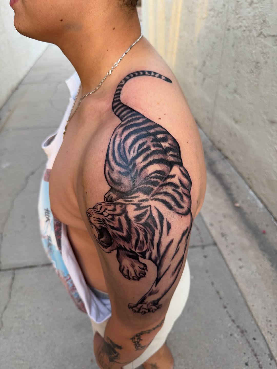 Tattoo by @tattooed_by_k8 โ black_and_grey, realism